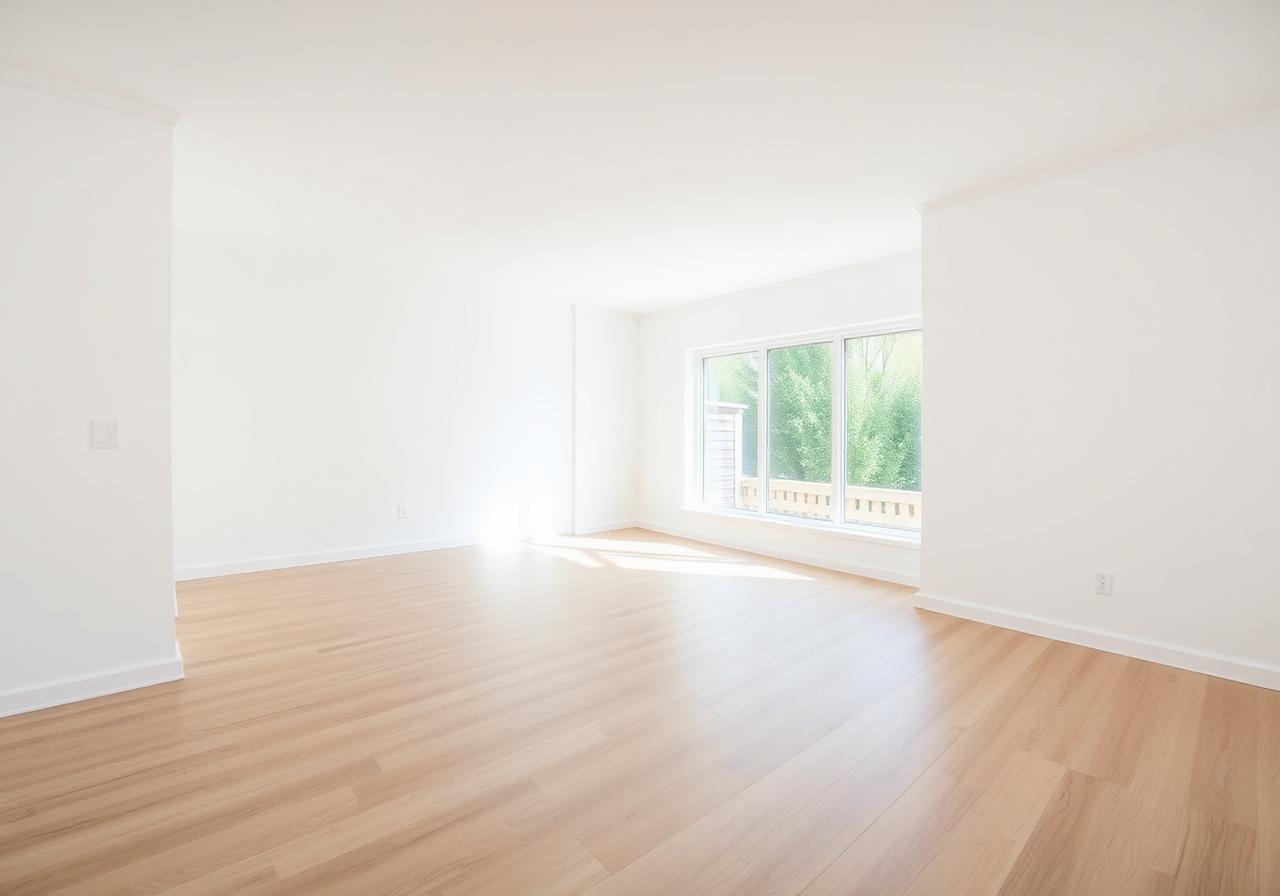 Living room before staging